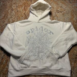 Sp5der OG Rhinestone Logo Hoodie